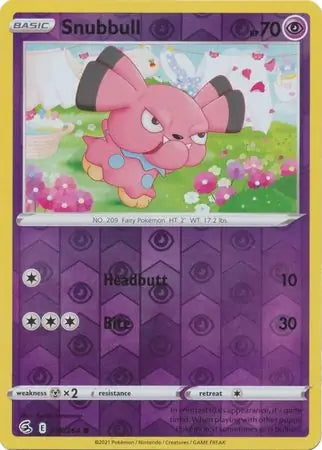 Fusion Strike Snubbull #115/264 reverse holo
